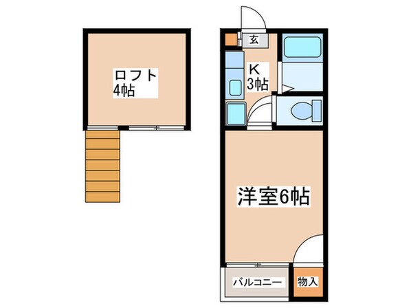 サンラーク三条Ｂの物件間取画像